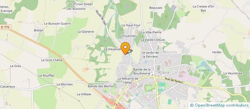 localisation de l'entreprise SCI BAUBATH  ALLAIRE