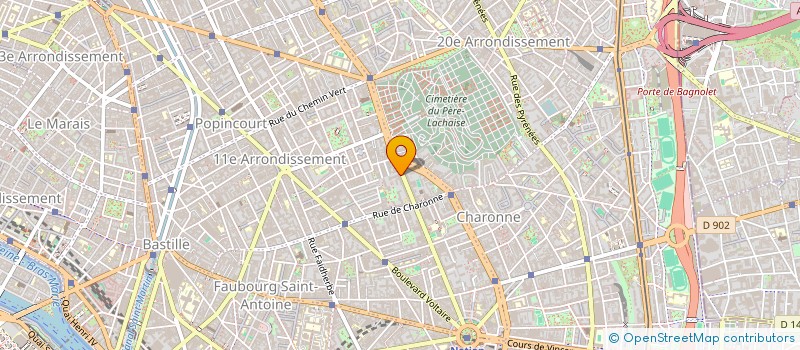 localisation de l'entreprise SCI BAUCHAT  PARIS