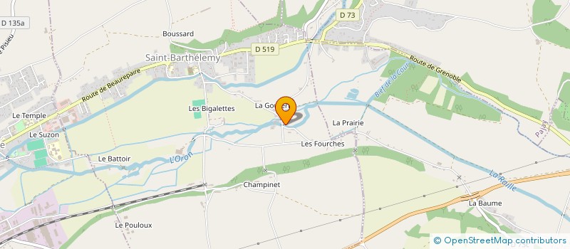 localisation de l'entreprise SCI BAUCHIERO  BELLEGARDE-POUSSIEU