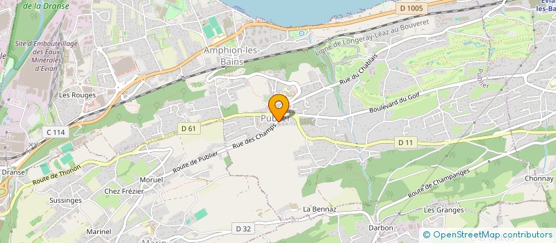 localisation de l'entreprise SCI BAUD-GENIAUX ET GILBAUT  PUBLIER