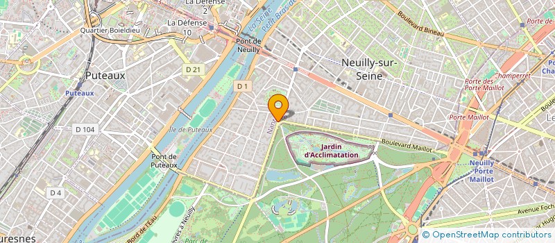 localisation de l'entreprise SCI BAUD1 à NEUILLY-SUR-SEINE