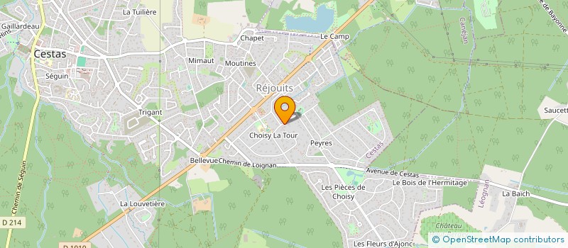 localisation de l'entreprise SCI BAUDCHON ET  ASSOCIES  CESTAS