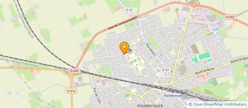localisation de l'entreprise SCI BAUDE  HAZEBROUCK