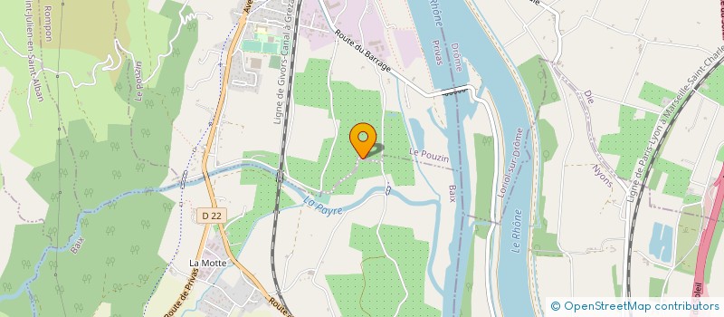 localisation de l'entreprise SCI BAUDE BROTHERS INVESTMENTS  LE POUZIN