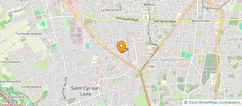 localisation de l'entreprise SCI BAUDELAIRE  SAINT-CYR-SUR-LOIRE