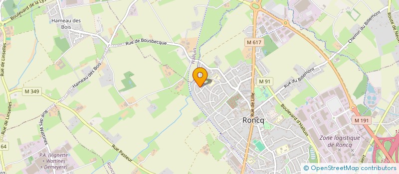 localisation de l'entreprise SCI BAUDELET à RONCQ