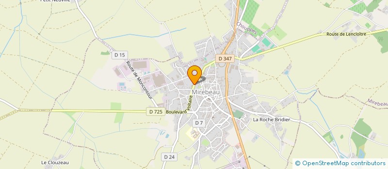 localisation de l'entreprise SCI BAUDERE - DESOIDE  MIREBEAU