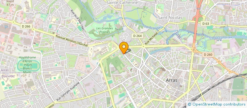 localisation de l'entreprise SCI BAUDIBART à ARRAS