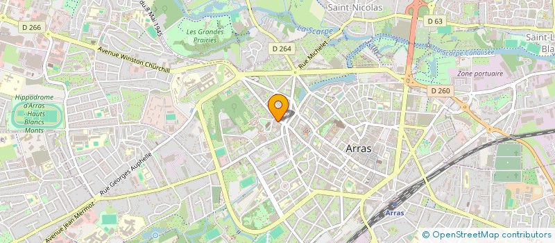 localisation de l'entreprise SCI BAUDIM à ARRAS