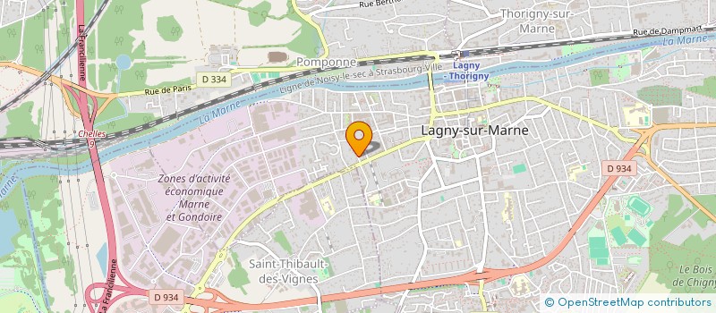 localisation de l'entreprise SCI BAUDIMENT-MARCONOT  LAGNY-SUR-MARNE