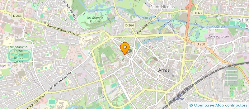 localisation de l'entreprise SCI BAUDIMONT à ARRAS