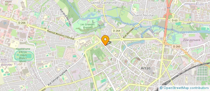localisation de l'entreprise SCI BAUDIMONT à ARRAS