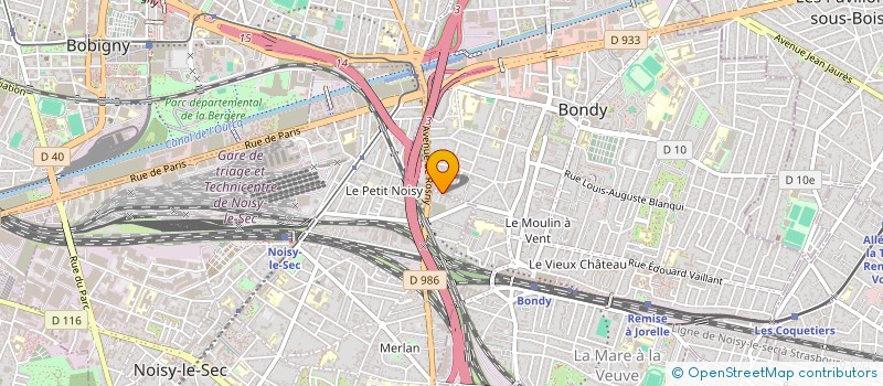 localisation de l'entreprise SCI BAUDIN  BONDY