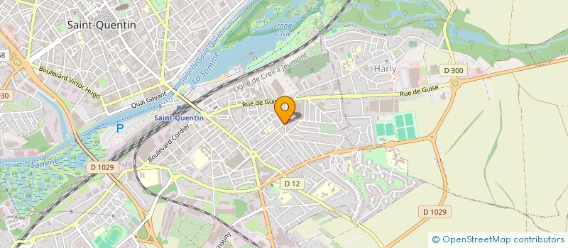 localisation de l'entreprise SCI BAUDIN à SAINT-QUENTIN