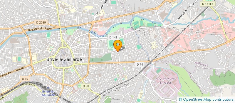 localisation de l'entreprise SCI BAUDIN LAGRANGE  BRIVE-LA-GAILLARDE