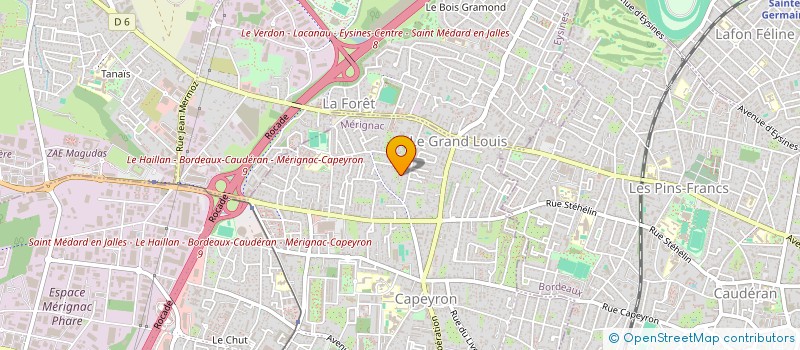 localisation de l'entreprise SCI BAUDIN N 10  MERIGNAC