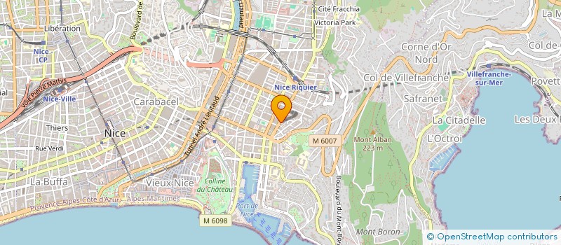 localisation de l'entreprise SCI BAUDINO à NICE
