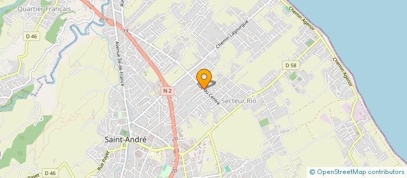 localisation de l'entreprise SCI BAUDIS-PASTRE à SAINT-ANDRE