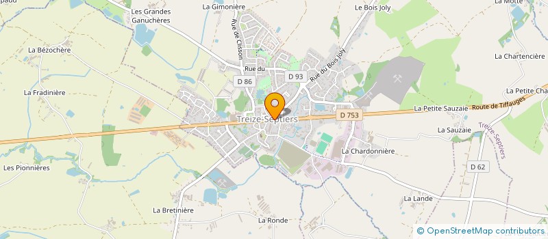 localisation de l'entreprise SCI BAUDON à TREIZE-SEPTIERS