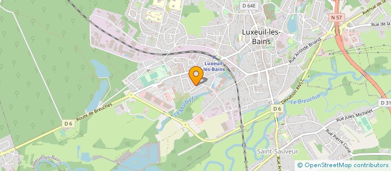 localisation de l'entreprise SCI BAUDONCOURT  LUXEUIL-LES-BAINS