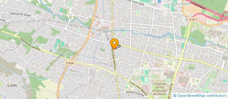 localisation de l'entreprise SCI BAUDORRE à PAU
