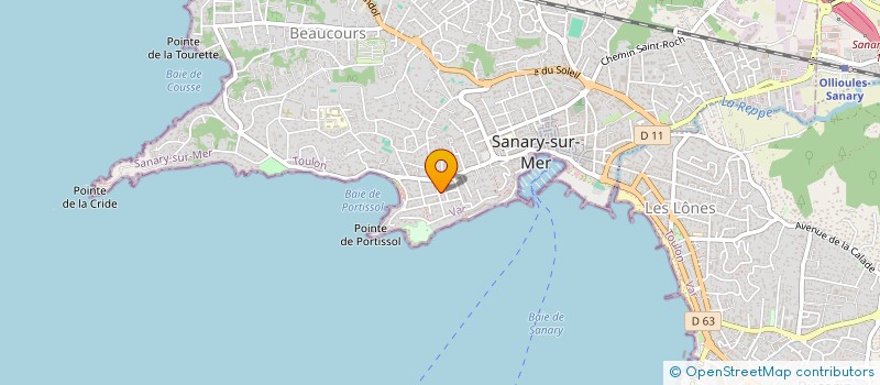 localisation de l'entreprise SCI BAUDOUIN à SANARY-SUR-MER