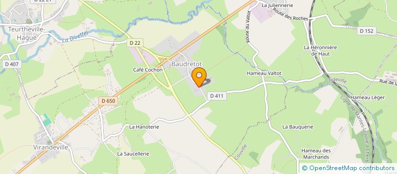 localisation de l'entreprise SCI BAUDRETOT  VIRANDEVILLE