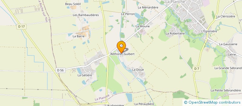 localisation de l'entreprise SCI BAUDRY  LA PLANCHE