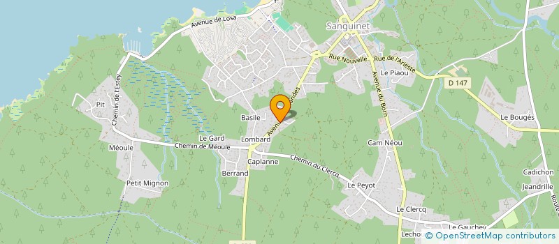 localisation de l'entreprise SCI BAUDRY FAMILY  SANGUINET