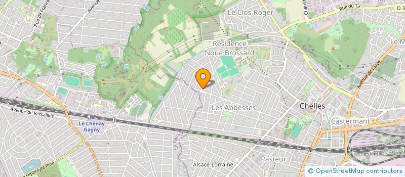 localisation de l'entreprise SCI BAUDRY INVESTISSEMENT  CHELLES