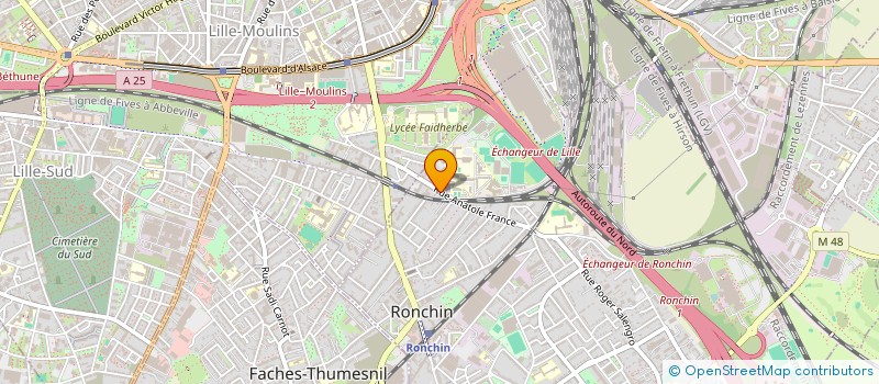 localisation de l'entreprise SCI BAUDU  RONCHIN