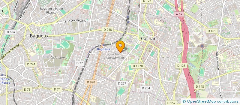 localisation de l'entreprise SCI BAUDUIN DELEUZE  CACHAN