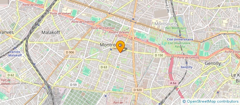 localisation de l'entreprise SCI BAUER 12  MONTROUGE