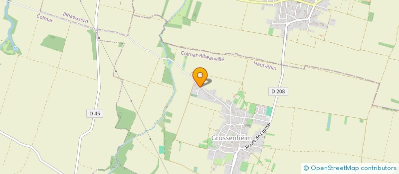 localisation de l'entreprise SCI BAUER  GRUSSENHEIM