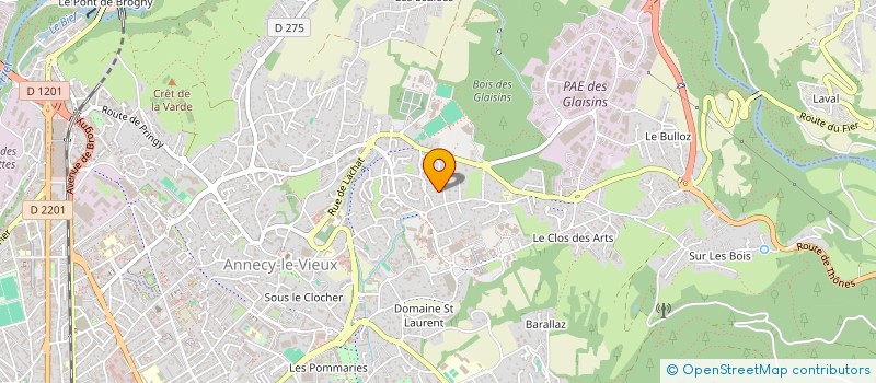 localisation de l'entreprise SCI BAUFAL à ANNECY