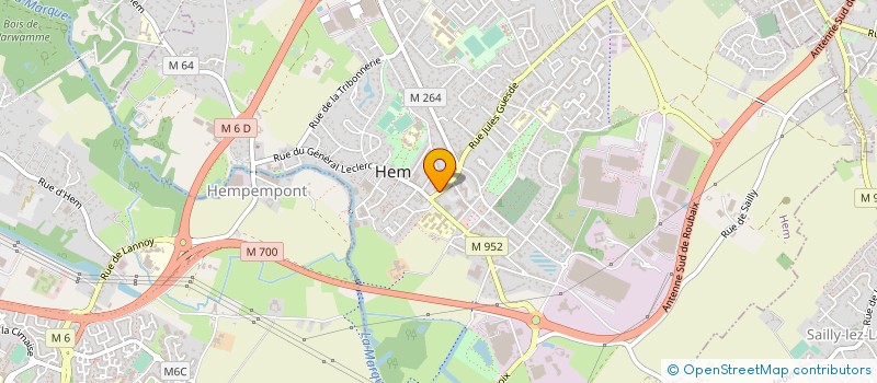 localisation de l'entreprise SCI BAUFFE  HEM