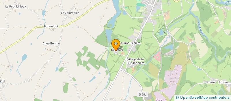 localisation de l'entreprise SCI BAUGATEX à CHAILLAC