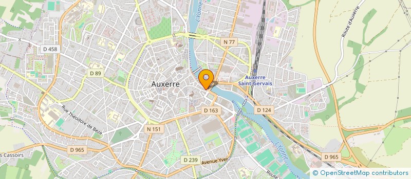 localisation de l'entreprise SCI BAUGE à AUXERRE
