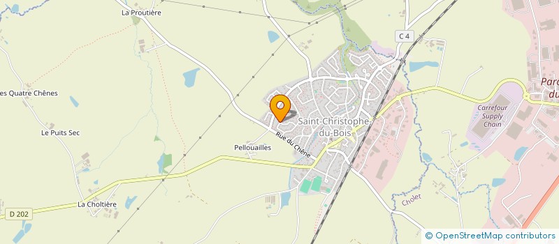 localisation de l'entreprise SCI BAUGERS  SAINT-CHRISTOPHE-DU-BOIS