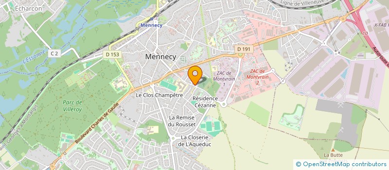 localisation de l'entreprise SCI BAUJARD à MENNECY