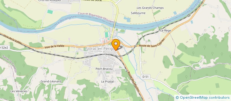 localisation de l'entreprise SCI BAULIEU  SIORAC-EN-PERIGORD