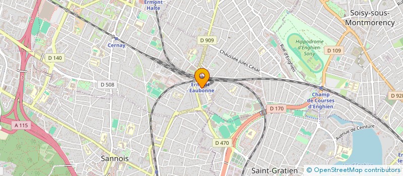 localisation de l'entreprise SCI BAULOUP à ERMONT