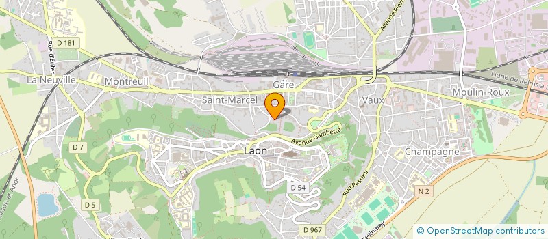 localisation de l'entreprise SCI BAUMANN à LAON