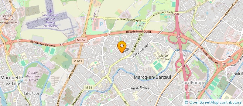 localisation de l'entreprise SCI BAUMANN  MARCQ-EN-BARUL