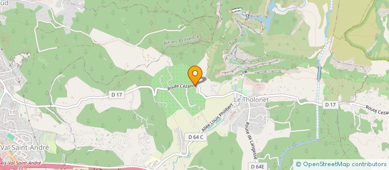 localisation de l'entreprise SCI BAUME RISANTE  LE THOLONET