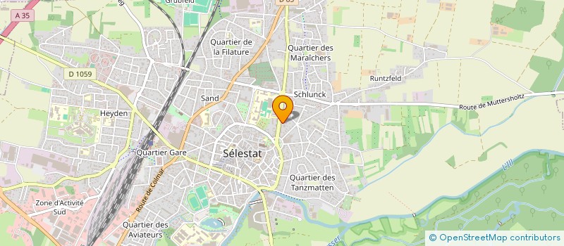 localisation de l'entreprise SCI BAUMERT  SELESTAT