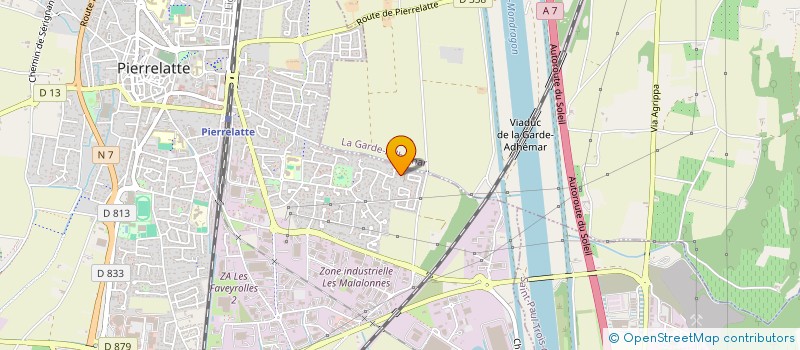 localisation de l'entreprise SCI BAUMET  PIERRELATTE