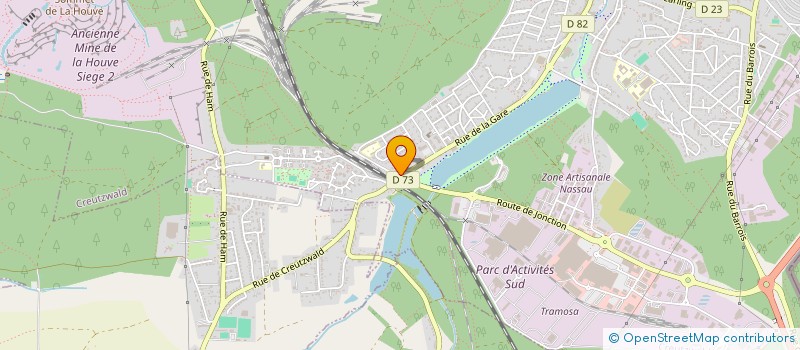 localisation de l'entreprise SCI BAUMHOFF  CREUTZWALD