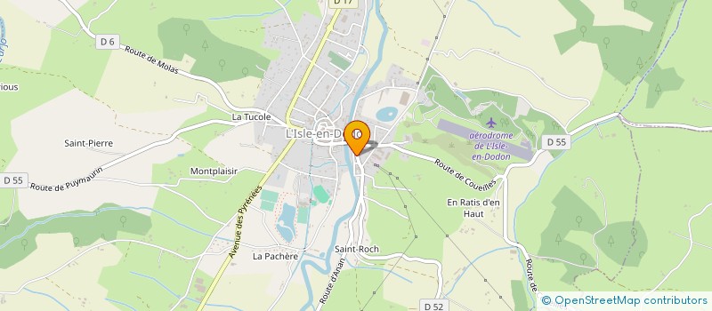 localisation de l'entreprise SCI BAUP  L'ISLE-EN-DODON