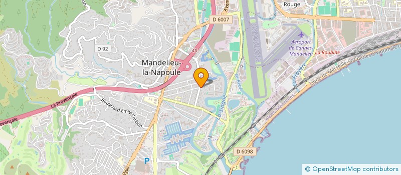 localisation de l'entreprise SCI BAUQUIN  MANDELIEU-LA-NAPOULE